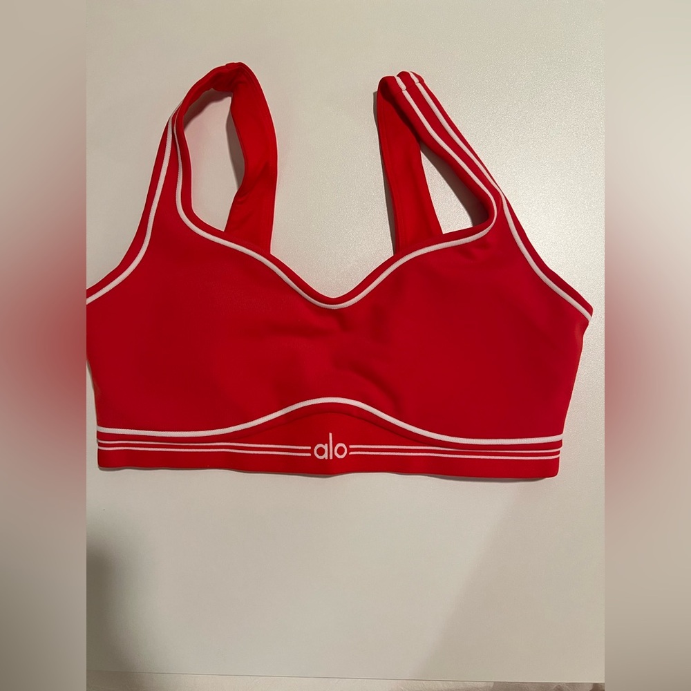 NWOT Airbrush Heart Throb Bra in Bright Red - Picture 9 of 14